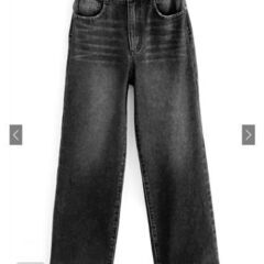 《新品》GRL ストレートデニムパンツ[cu468] ブラック Lサイズの画像