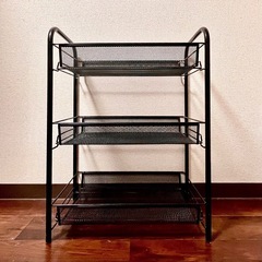 スチールラック　幅43.5×奥行25.5×高さ58.5(cm)