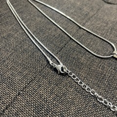 メンズ　ステンレス鋼　クロスネックレス 50cmの画像