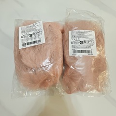 1.新品未使用　ピンク　ファー　マフラー　ティペット　お揃いの画像