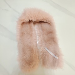 1.新品未使用　ピンク　ファー　マフラー　ティペット　お揃いの画像
