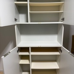 ☆ジモティ割あり☆ IKEA 収納棚 ナチュラル H106×D80×W28 クリーニング済み TK4250 (リユースサカイつくば)  水海道の収納家具《棚、シェルフ》の中古あげます・譲ります｜ジモティーで不用品の処分