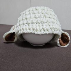 モコモコひつじのニット帽 ハンドメイド