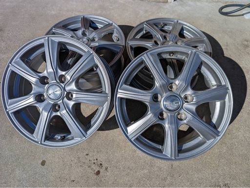 [受け渡し者決定]15インチアルミホイール4本