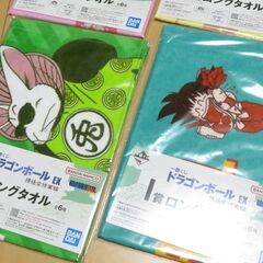 一番くじ 『ドラゴンボール EX 孫悟空修業編』  ロングタオル ４枚セット の画像