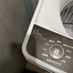 洗濯機 5.5kg　Haier JW-C55Aの画像