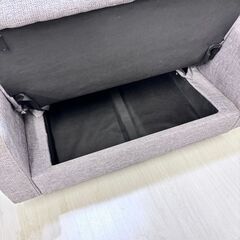 22114 跳ね上げ式 収納付 2人掛けソファ ◇大阪市内・東大阪市他 6,000円以上ご購入で無料配達いたします！◇ ※高槻・枚… (リサイクル半蔵  本店) 大阪のソファの中古あげます・譲ります｜ジモティーで不用品の処分