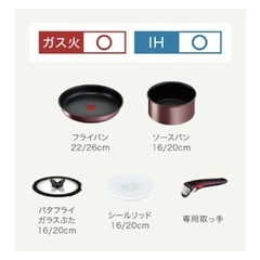 ティファールフライパンセットの画像