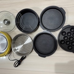 ホットプレート　鍋　たこ焼き器　蒸し器　焼き肉