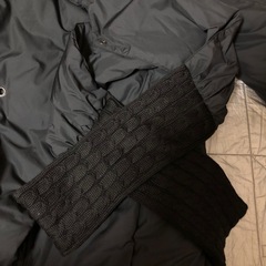 超美品レディースダウンコートマフラー付きの画像