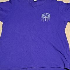 BEANS HOUSE 長袖Tシャツ L ヴィンテージ プリント 紫