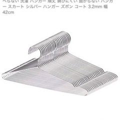 [新品]ステンレス製ハンガー 10本の画像