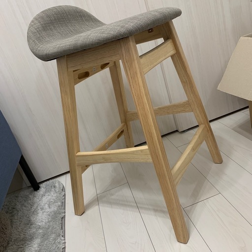 【本日24日or説明文記載の候補日】 NITORI ニトリ カウンターチェア フィルン 幅44cm×奥行48.5cm×高さ76cm（座高65cm）