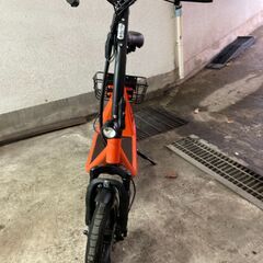 ２万円値下げ　電動バイク　免許不要　サンエンペラーSS1　自賠責保険９月まで付きの画像