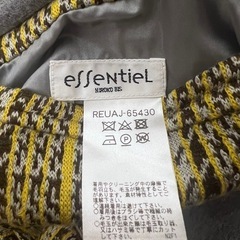 esseNtieL HIROKO BISリバーシブルチェックダブルフェイスコートの画像