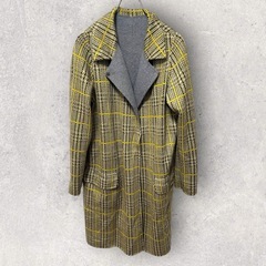 esseNtieL HIROKO BISリバーシブルチェックダブルフェイスコートの画像