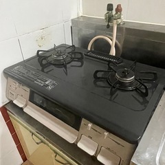 2口ガスコンロ　グリル未使用　価格交渉可能