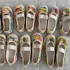 ハンドメイドデザイン上靴7足セット