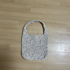 鍵編みハンドメイドバック(未使用)の画像