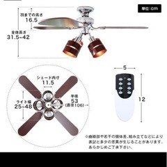 シーリングファンライトの画像