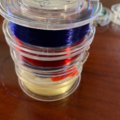 釣り糸と釣り糸巻きの画像