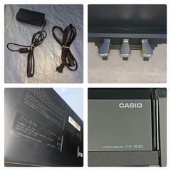 ★[八3480]  CASIO　カシオ　電子ピアノ　PriviA   PX-830  外形寸法　幅1370㎜  奥行き270㎜  高さ760㎜の画像