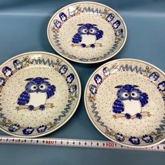 2502-18 フクロウ柄　3枚組