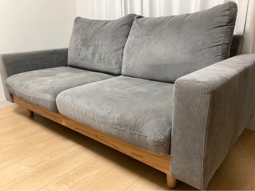 ニトリ⭐︎2人掛けワイドソファー（グレー） ニトリ 2.5人掛けソファ グレー ニトリ⭐︎2人掛けワイドソファー
