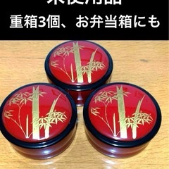 【未使用品】重箱3個　お重　お弁当箱に　うなぎ