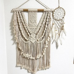 マクラメ タペストリー/ドリームキャッチャー　