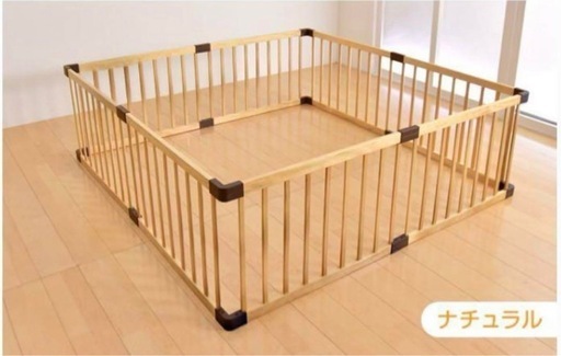 ベビーサークル木製8枚セット　タンスのゲン