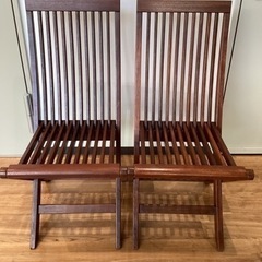 チェア（2脚セット）〈折りたたみ可〉【町田市再生家具】243105 (ショップまちエコ ) 町田の椅子《チェア 》の中古あげます・譲ります｜ジモティーで不用品の処分