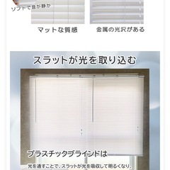 ブラインド　プラスチック　横180cm 縦140cmの画像