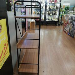 ☆ジモティー割引有☆ 4段メタルラック ブラック×ダークブラウン 中古品 (ドリーム次屋店) 塚口の収納家具《スチールラック》の中古あげます・譲ります｜ ジモティーで不用品の処分