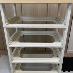 【受渡予定者決定】4段ウッドトップチェストの画像