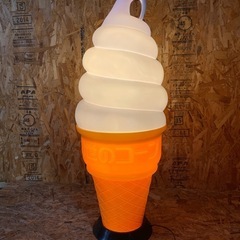 a(6996) ソフトクリーム 日世コーン 電飾看板 ソフトスタンド ライト