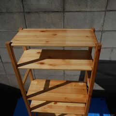 【配送出来ます】無印良品 パイン材ユニットシェルフ オプション付き 本棚（近くなら配送も可能です。宅配もお問合せ下さい）の画像