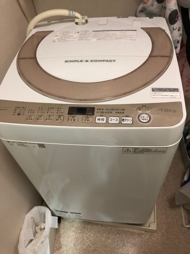 シャープ洗濯機7k洗い\n