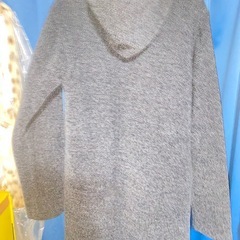 フード付きブルゾン　チャコール　Lの画像