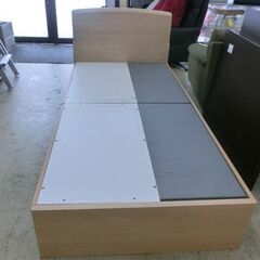 シングルベッドフレーム ナチュラル木目 引出し2杯 BED 収納付きベッド ベット シンプル 札幌 西野店 (モノハウス西野店) 発寒南のベッド《 シングルベッド》の中古あげます・譲ります｜ジモティーで不用品の処分