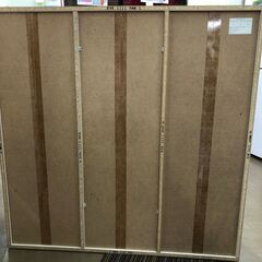 【中古品】棚　フリーラック　白色　高さ106㎝　横106㎝　奥行30㎝の画像