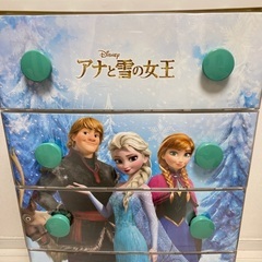 22日、23日引き取り限定価格　ディズニー アナと雪の女王　5段チェストの画像