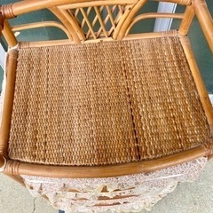 脱衣所収納　ラタン　籐家具 収納家具 キャビネットの画像