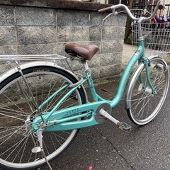 【26インチ自転車】LEDオートライト付　リヤタイヤ、前カゴ新品❗️BAA認定車❗️若林自転車　膳所店　SALE中❗️の画像
