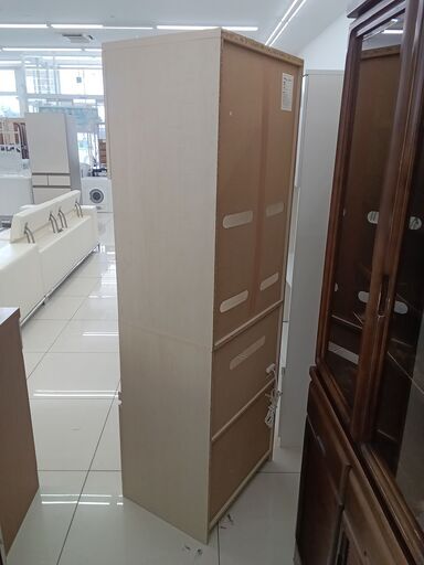 ☆ジモティ割あり☆ レンジ台 ナチュラルブラウン H119.5×D43.5×W60.5 クリーニング済み HJ5885 (リユース日立店)  日立の収納家具《食器棚、キッチン収納》の中古あげます・譲ります｜ジモティーで不用品の処分