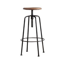 《売約済》【池上店】【～4/14限定SALE！店内全品20%お値引き！】 【在庫2点】関家具　クラッシュゲート　CRASH GATE knot antiques ノットアンティークス　コンベックスⅢ スツール　L サイズ　コンベックススツール　アイアン　インダストリアル　塩系　男前　インテリア　カウンター　ハイスツール の画像