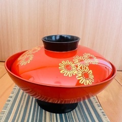 吸い物椀　漆塗り　４セット