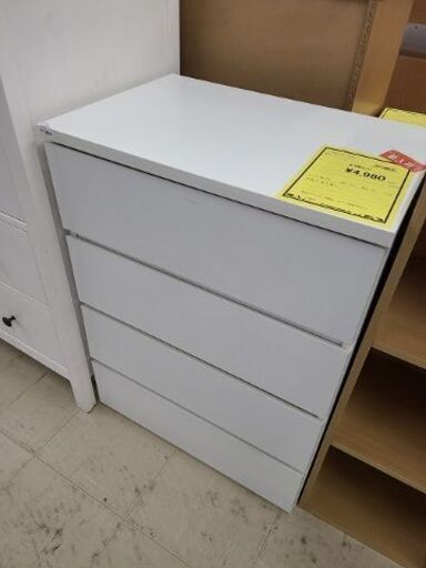 J67694段チェストホワイトクリーニング済【リユースのサカイ柏店】 (リユースのサカイ柏店)  南柏の収納家具《タンス、衣類収納》の中古あげます・譲ります｜ジモティーで不用品の処分