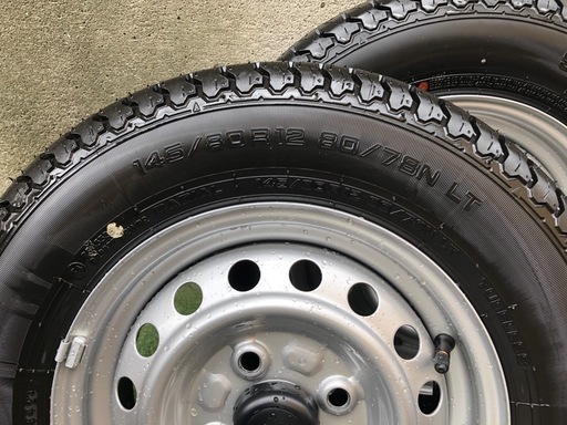 新車外し145/80Ｒ12 軽トラ