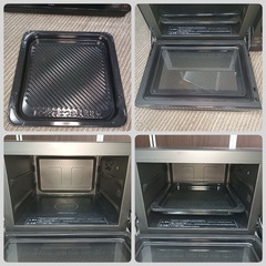 [八3473]  Panasonic　2019年製　オーブンレンジ   NE-MS265-K  角皿付　外形寸法　幅500㎜  奥行き400㎜  高さ347㎜  加熱室の有効寸法　幅319㎜  奥行き350㎜  高さ215㎜の画像